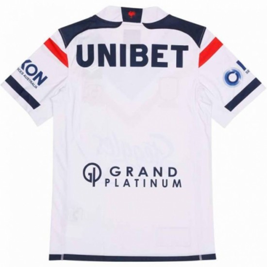 Camisola Sydney Roosters Rugby Equipamento Segundo 2021 Manga Curta